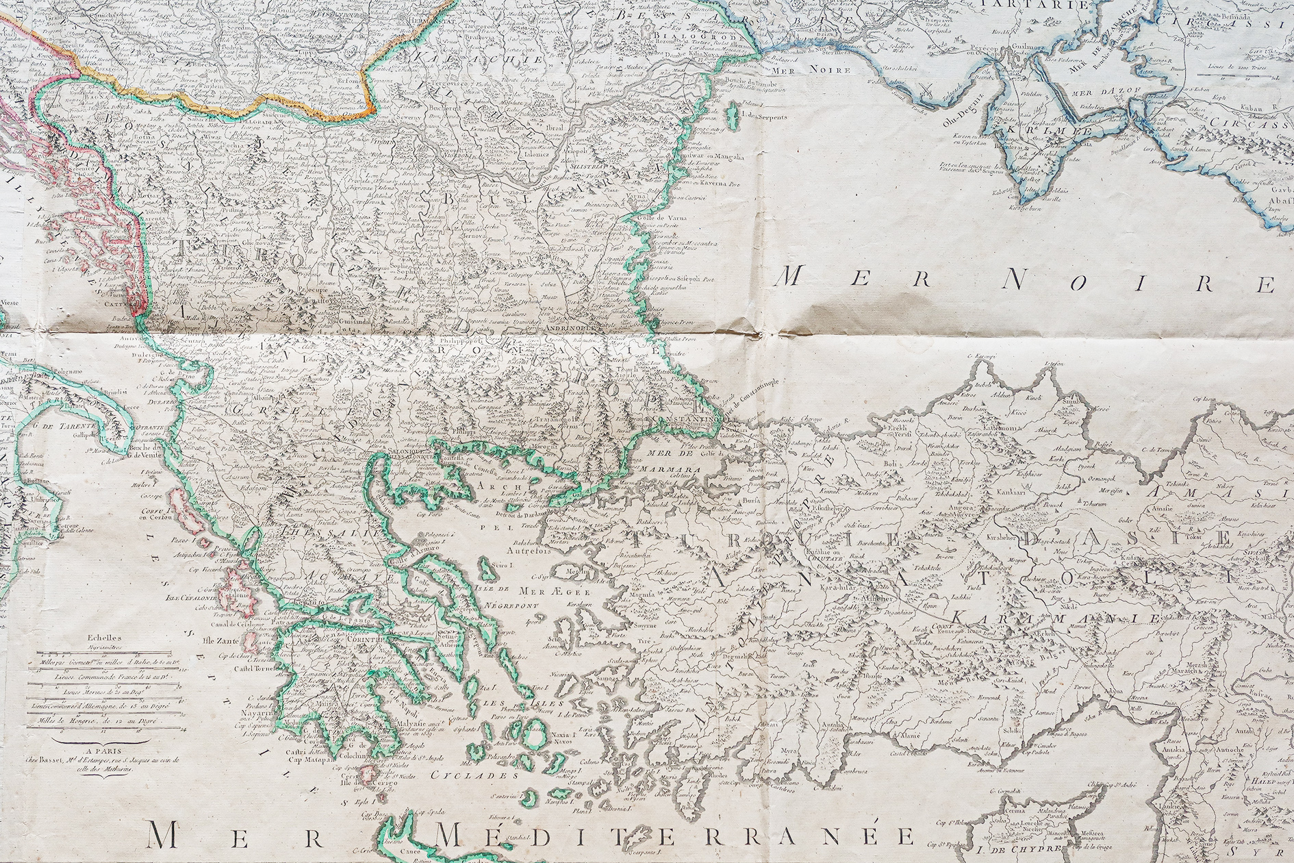 Carte ancienne du théâtre des Guerres