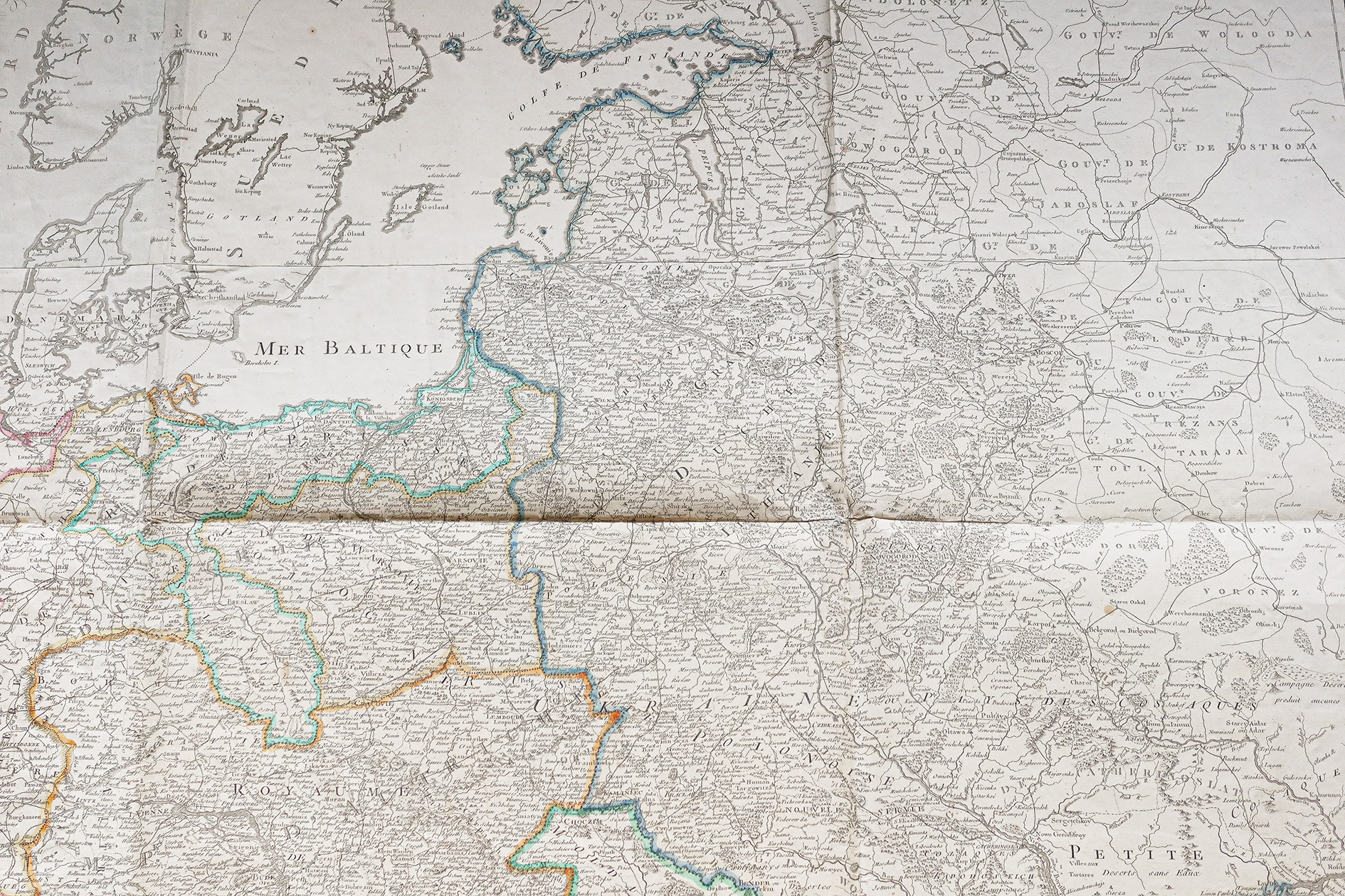 Carte ancienne du théâtre des Guerres