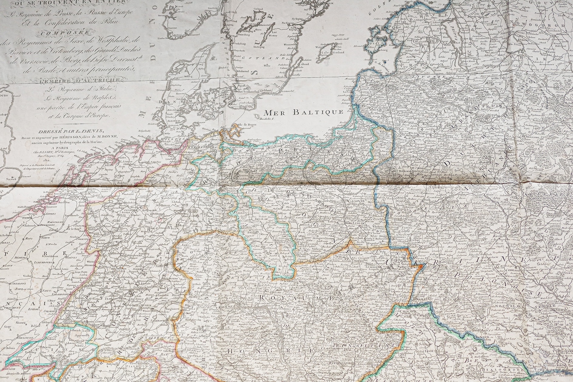 Carte ancienne du théâtre des Guerres