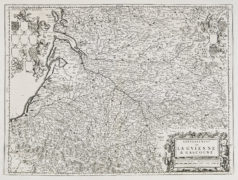 Carte ancienne de la Gascogne - Aquitaine - Midi Pyrénées