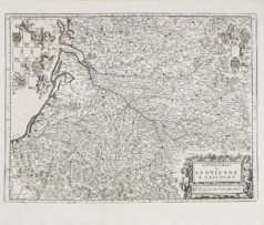 Carte ancienne de la Gascogne - Aquitaine - Midi Pyrénées