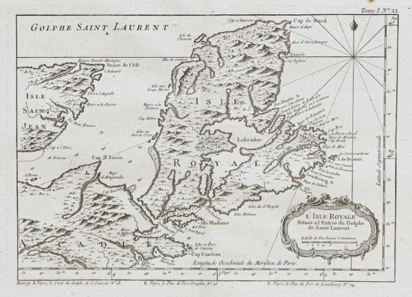 Carte ancienne de l’île de Cap-Breton