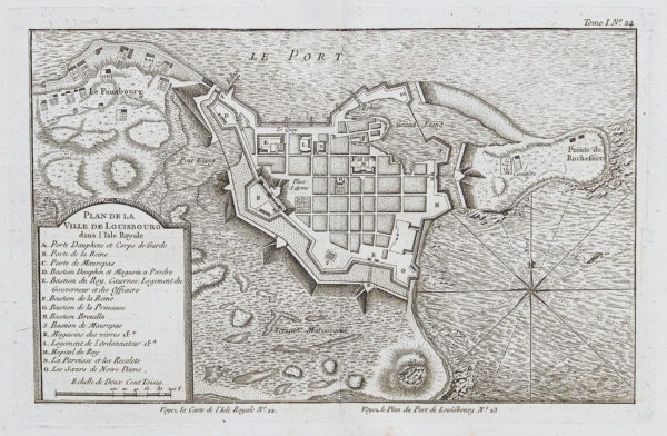 Plan ancien de Louisbourg - Canada