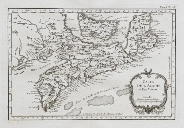 Carte géographque ancienne du Canada