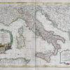 Carte ancienne de l'Italie