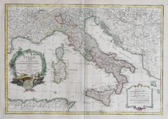 Carte ancienne de l'Italie