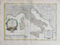 Carte ancienne de l'Italie