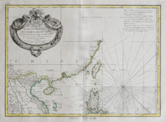 Carte géographique ancienne de l'Indonésie