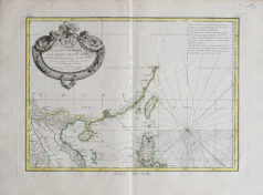 Carte géographique ancienne de l'Indonésie