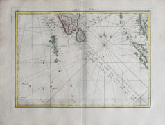 Carte géographique ancienne de l'Indonésie