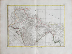 Carte géographique ancienne de l'Indonésie