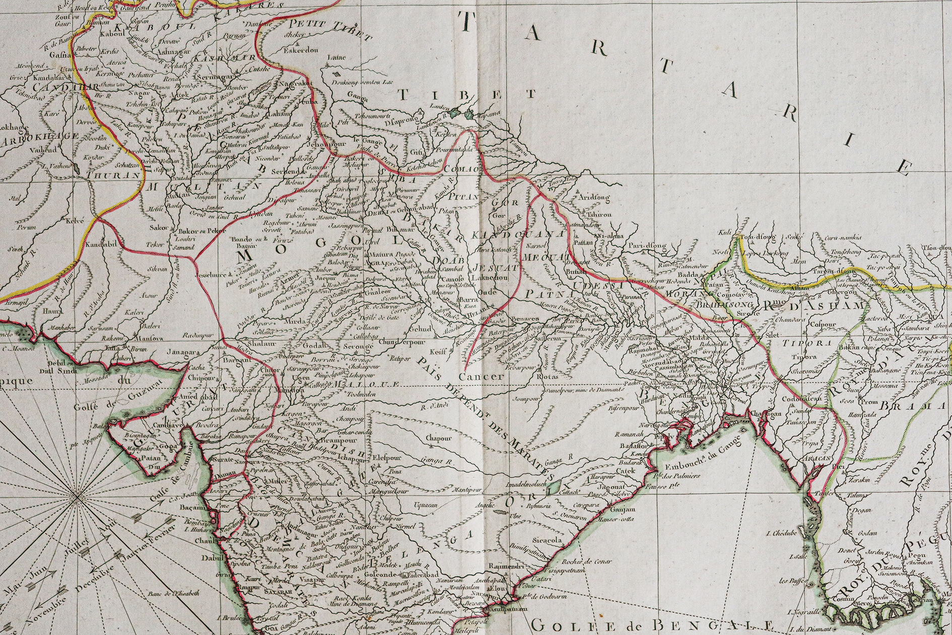 Carte géographique ancienne de l'Indonésie