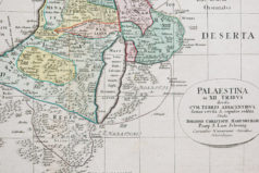 Carte géographique ancienne de la Terre Sainte