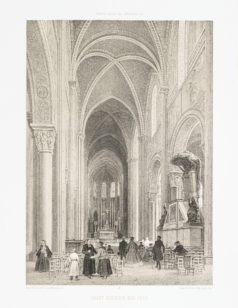 Gravure ancienne - Saint Germain des Près