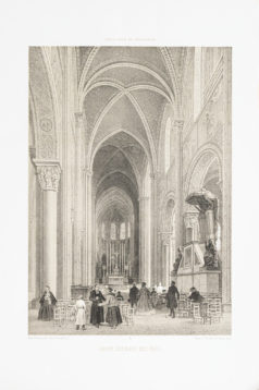 Gravure ancienne - Saint Germain des Près