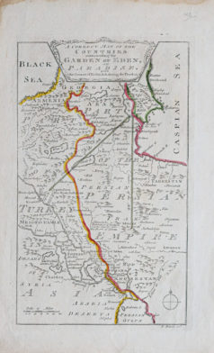 Carte géographique ancienne - Jardin d’Eden