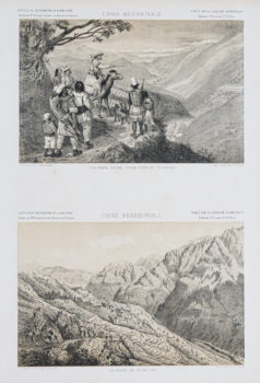 Lithographie ancienne de la Chine méridionale