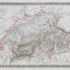 Carte géographique ancienne - Suisse