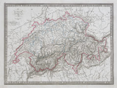 Carte géographique ancienne - Suisse