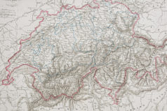 Carte géographique ancienne - Suisse