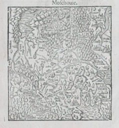 Carte géographique ancienne de la Moscovie