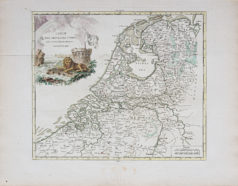 Carte géographique ancienne - Pays-Bas