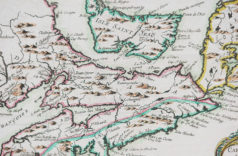 Carte géographique ancienne de l’Acadie