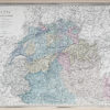 Carte géographique ancienne de Suisse