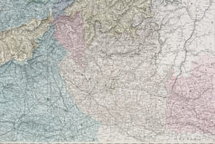 Carte géographique ancienne de Suisse