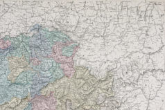 Carte géographique ancienne de Suisse