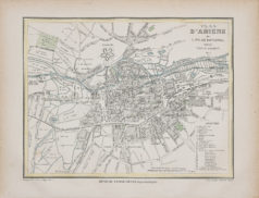 Plan ancien de la ville d'Amiens