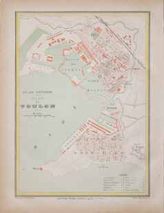 Plan ancien de la ville de Toulon