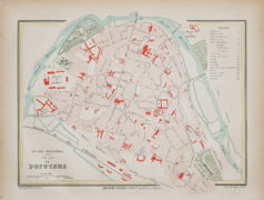 Plan ancien de la ville de Poitiers