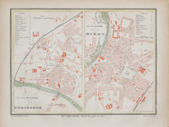 Plan ancien de la ville de Périgueux et Niort