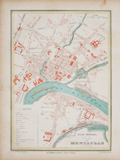 Plan ancien de la ville de Montauban