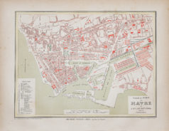 Plan ancien de la ville du Havre