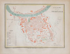 Plan ancien de la ville de Grenoble