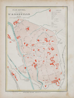 Plan ancien de la ville d'Abbeville