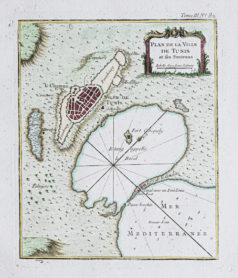 Plan ancien de Tunis - Tunisie