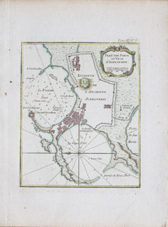 Plan ancien d’Alexandrie - Egypte