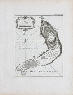 Plan ancien de la Ceuta - Espagne