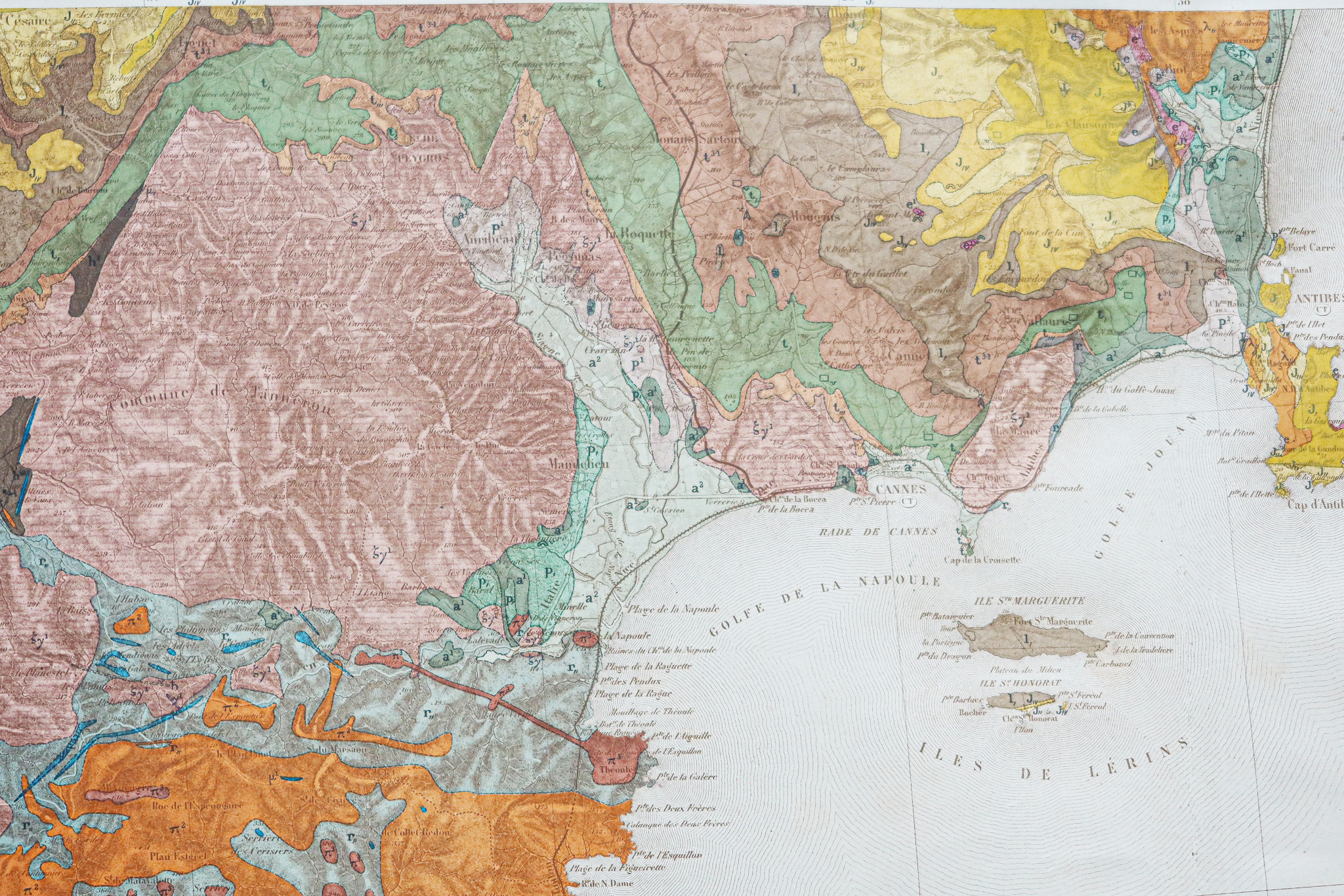 Carte géologique des environs de Antibes