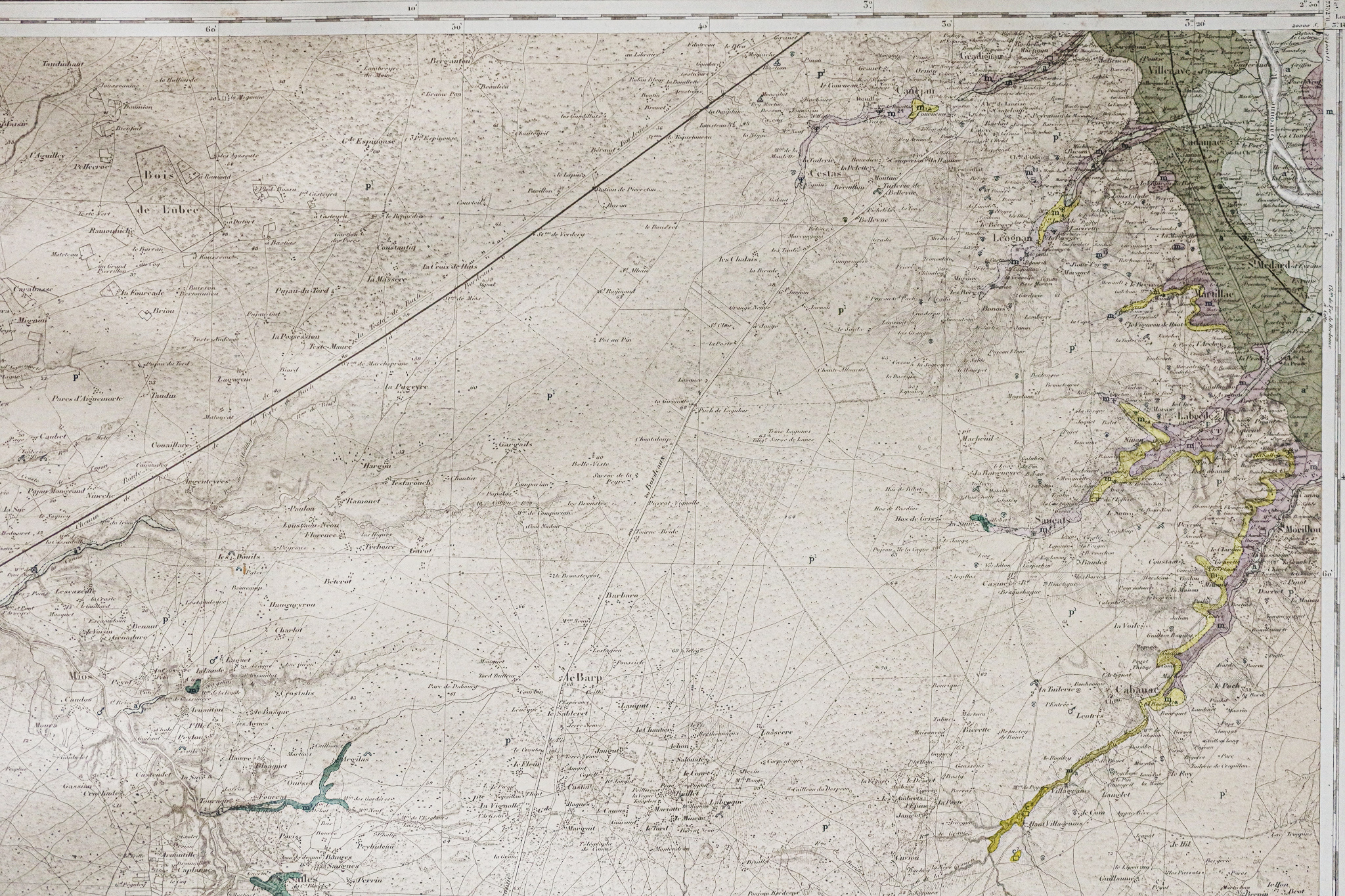 Carte géologique - Teste de Buch - Arcachon