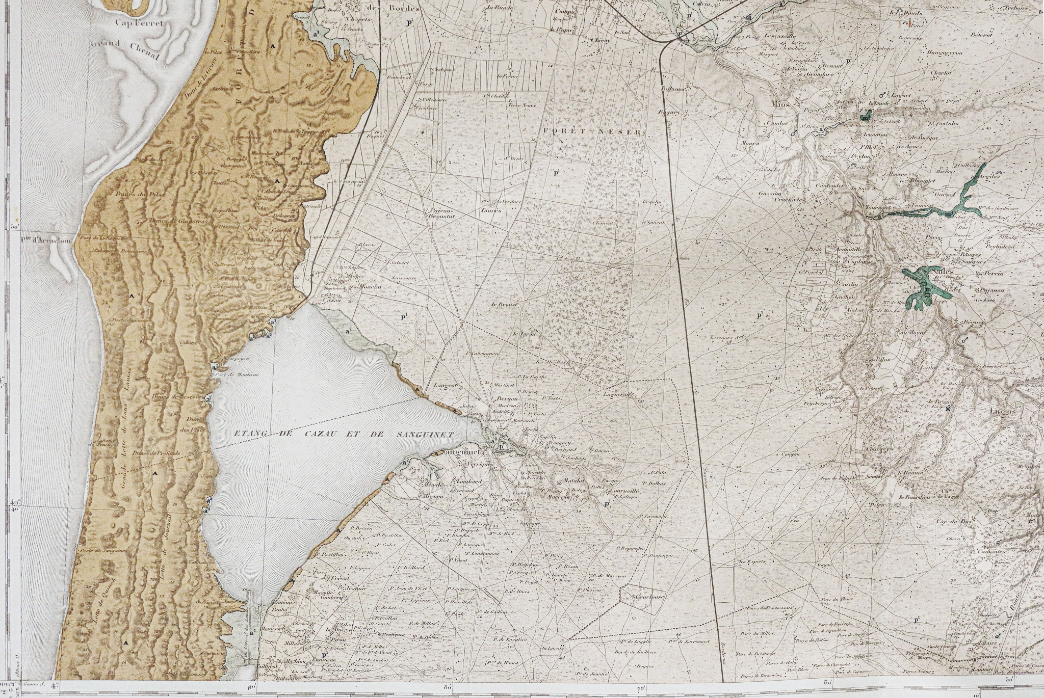 Carte géologique - Teste de Buch - Arcachon