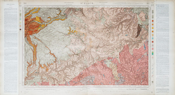 Carte géologique des environs de Saint-Flour