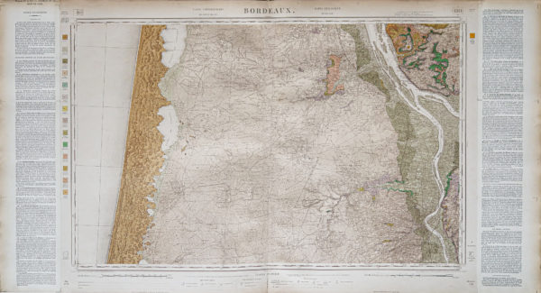 Carte géologique des environs de Bordeaux