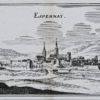 Gravure ancienne de la ville d’Épernay