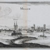 Gravure ancienne de la ville de Melun