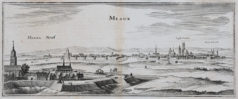 Gravure ancienne de la ville de Meaux