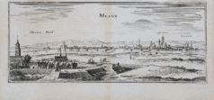 Gravure ancienne de la ville de Meaux